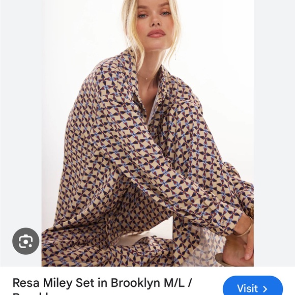 RESA Multicolor Patterned Pajama Set - Picture 2 of 4